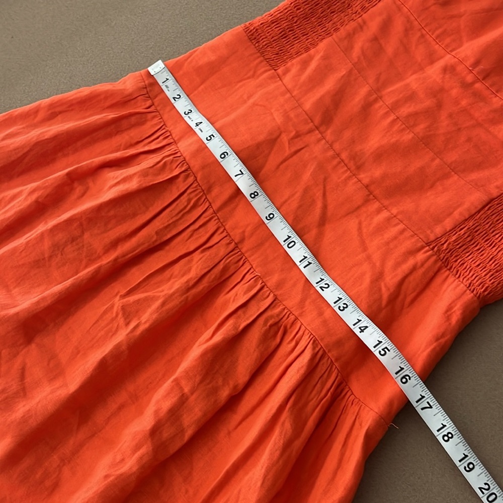 FARM Rio Orange Midi Sundress - Picture 11 of 13